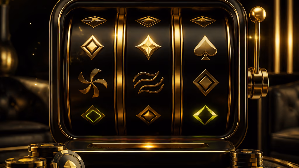 Ilustração da seleção de slots no Black Label Casino
